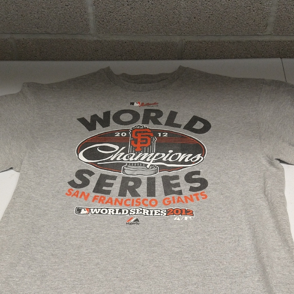 Majestic Gray San Francisco Giants Champions Tee